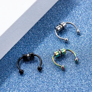 Кольцо-обруч для пирсинга носа, 5 цветов