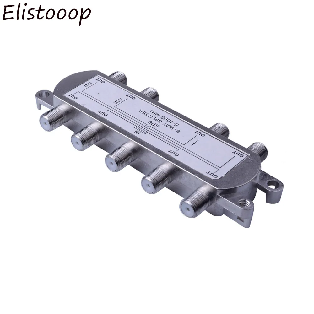 8 Way Port TV Signal Satellite Sat Coaxial Diplexer Combiner Splitter For | Receiver