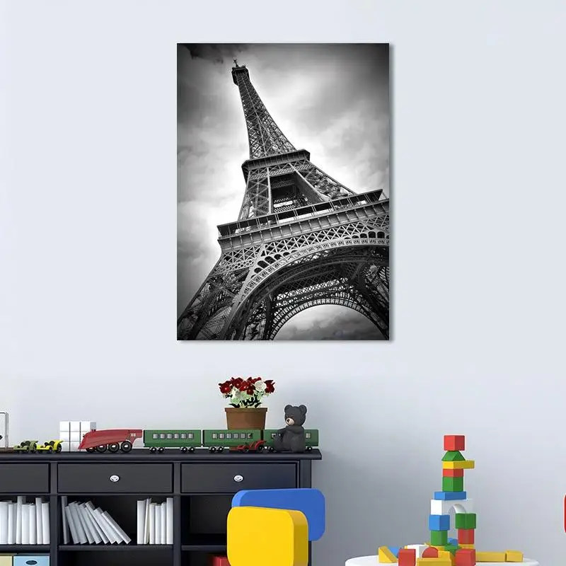 

Eiffel Tower Black and White Poster Art Posters and Prints Wall Art Canvas Paintings Pictures Living Room Home Decoration