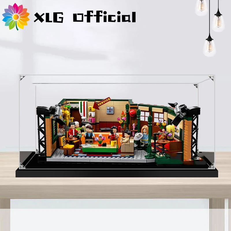 

Display Acrylic Box Compatible For LEGO 21319 Friends Central Perk Dustproof Clear Display Box Showcase Not Include The Model