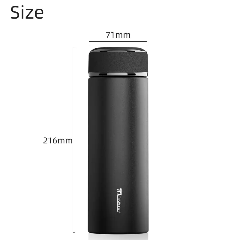 Pinkah термос с вакуумной изоляцией 550 мл двойной стенкой из титана для занятий