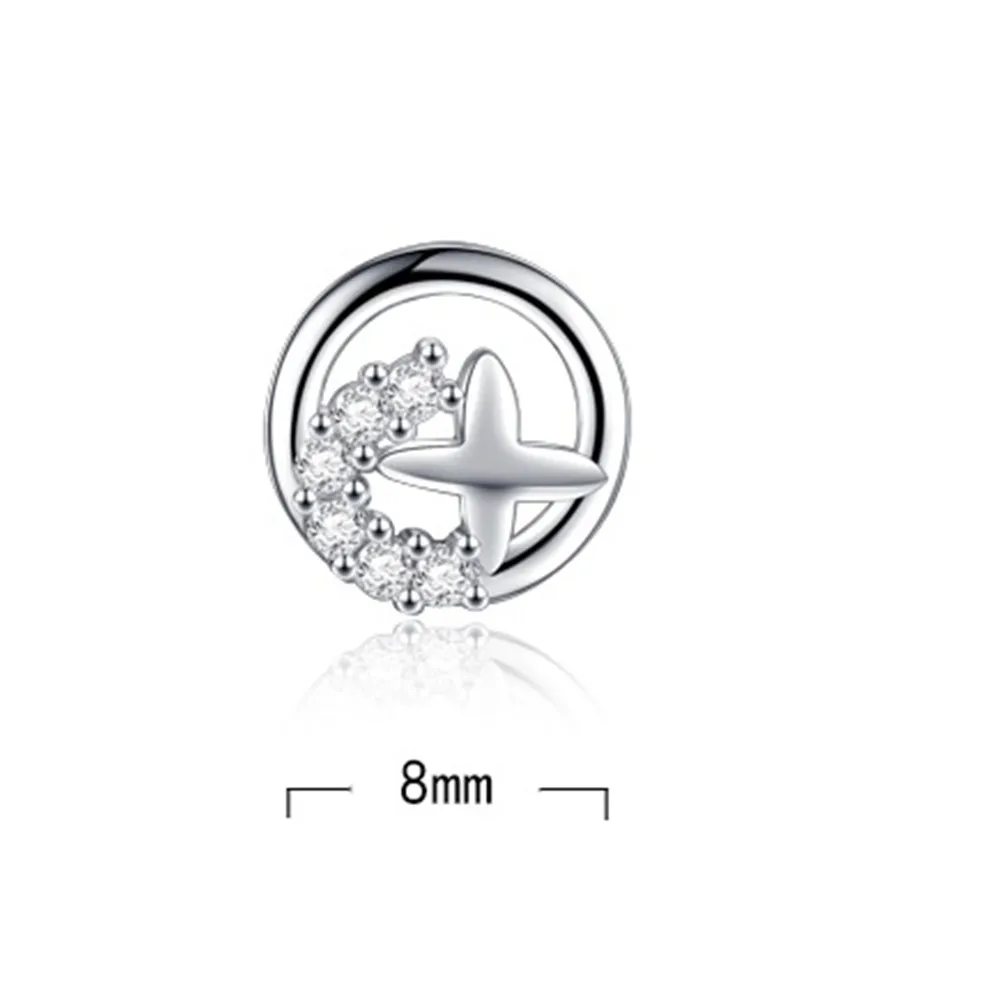 

NEHZY 925 Sterling Silver Stud Earrings High Quality Woman Fashion Jewelry Retro Simple Light Crystal Zircon Earrings