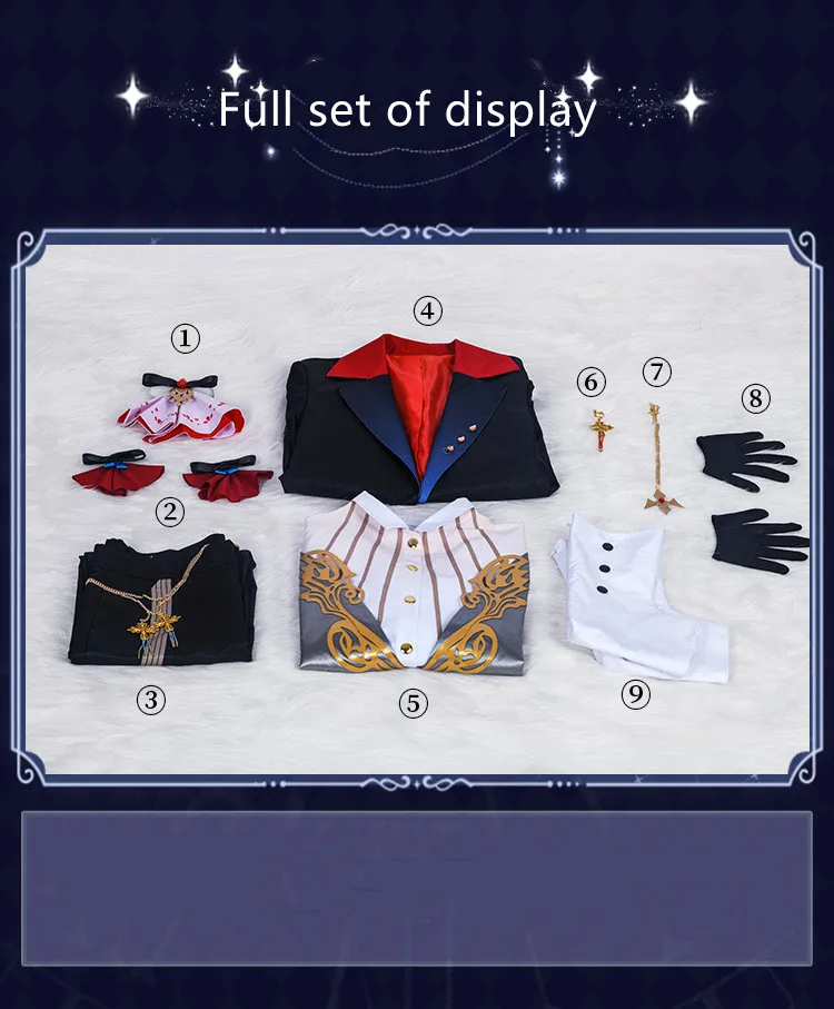

Cos Clothing Game Anime Suit Cosplay Costume Male Full Set Anime Clothes Halloween Costumes