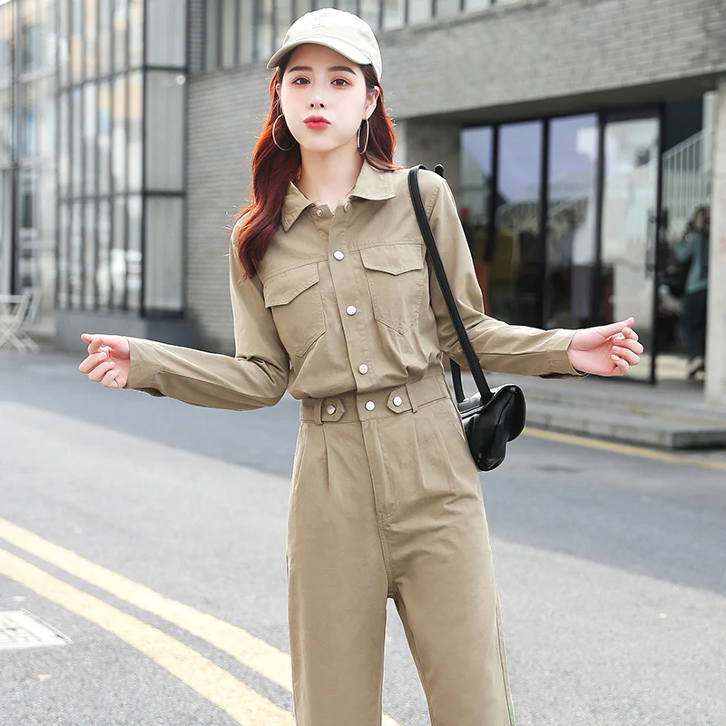 

2021 New Spring Autumn Women's Casual Slim Fit Two-piece Tooling