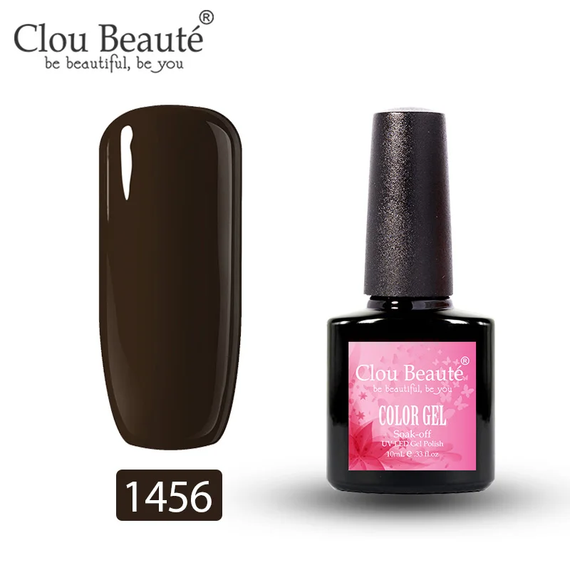 Clou Beaute 179 цветов Гель-лак для ногтей 10 мл УФ маникюр Дизайн полуперманентные Лаки дизайн ногтей гель Украшение Лак - Цвет: 1456