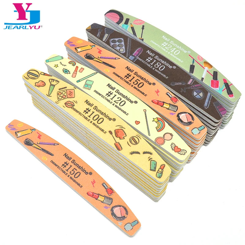 

2/5/10 Pcs/Pack Professional Nail Files Color Sandpaper 100/120/150/180/240 Washable Nail File Emery Board Nails Accessories Kit