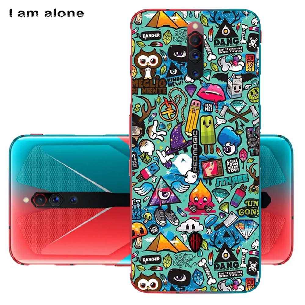 i am alone phone case for zte blade v2020 4g 5g v2020 smart vita nubia red magic 5g soft tpu mobile fashion cartoon printed bag free global shipping