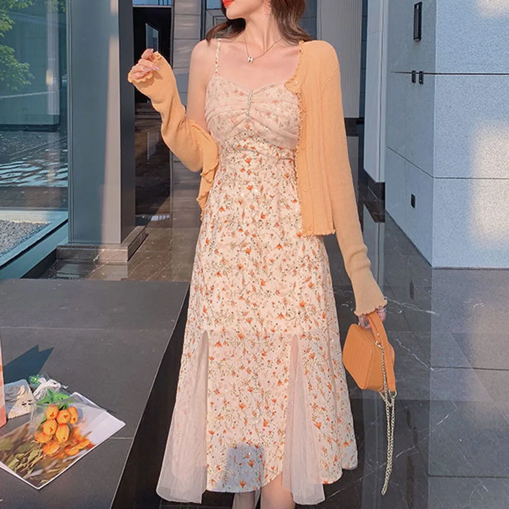 Женское платье с цветочной вышивкой повседневное элегантное летнее 2021 - купить