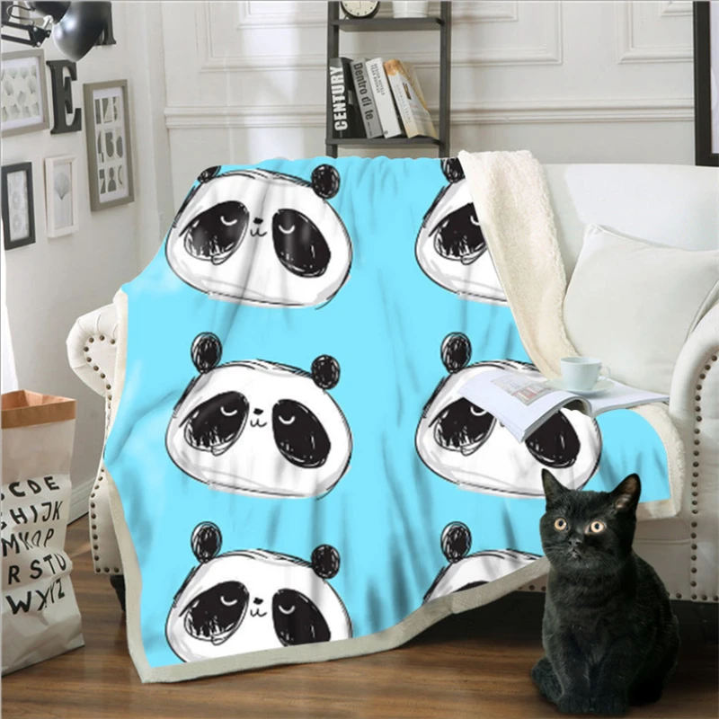 Тяжелое одеяло мультфильм аниме двойной теплый плед диван массивное вязаное