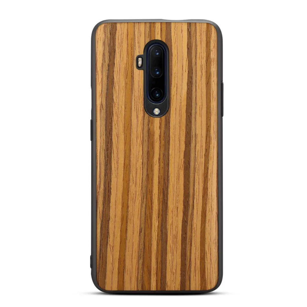 Wood Cover Case Premium Finish Unique Protective For Oneplus 7T Pro Shockproof Silicone Phone protection | Мобильные телефоны и