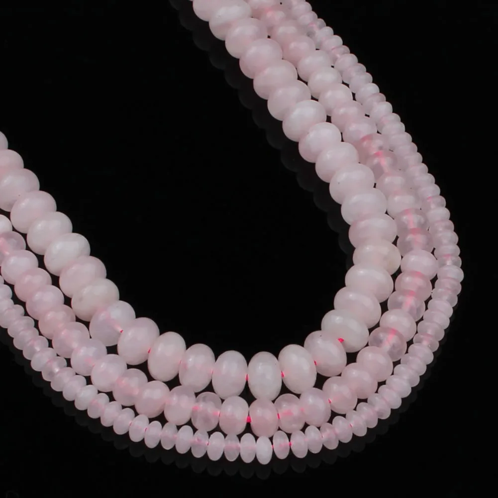 Круглые бусины из розового кварца круглый камень Рондель для изготовления