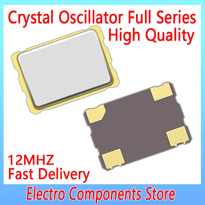 

5PCS/Lot 12MHZ Active Crystal Oscillator 5070 4Pin 5*7MM 7050 12M SMD Active Crystal Oscillator 7x5 7.0*5.0MM Quartz Oscillator