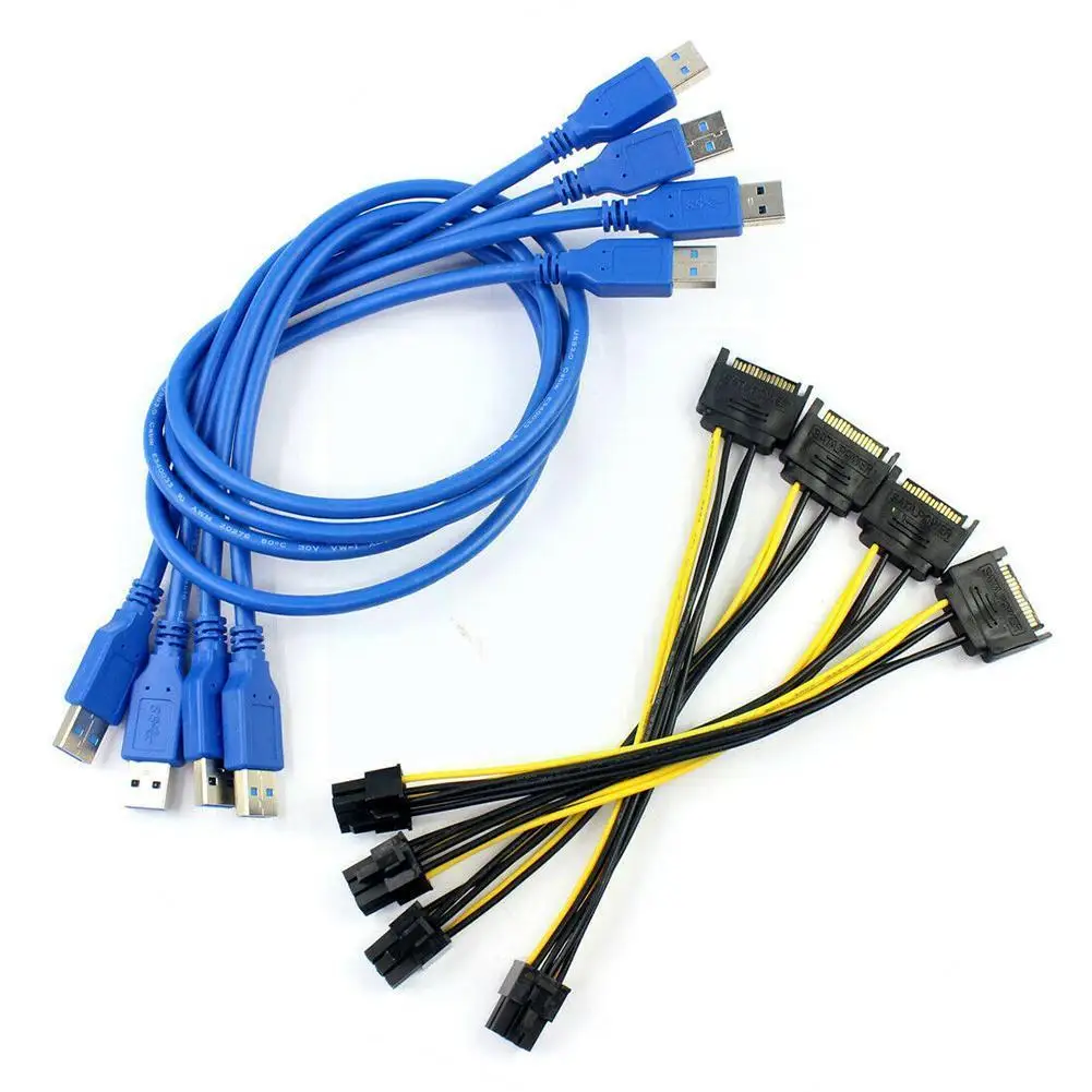 

Pcie 1 до 4 Райзер-карта 16x слот Райзер-карта Pci-e 1x 4-портовое расширение Usb Pci-e 3,0 внешний адаптер Pcie на карту H8t2