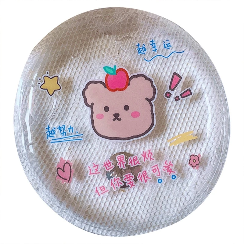 

Winter Reusable Mini Round Hand Body Warmer Cartoon Pattern Gel Liquid Heat Pack M76F