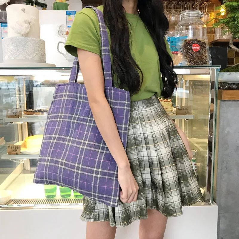 Youda модная женская сумка в клетку большая вместительность Студенческая простая