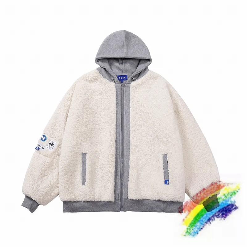 

Cardigan Lamb Wool ADER ERROR Hoodie Women Men High Quality Adererror Hooded Coat