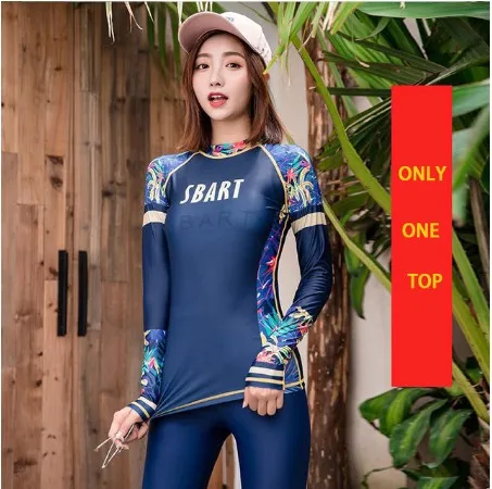 Профессиональный Гидромайки Для женщин Плавание костюм футболки с длинным