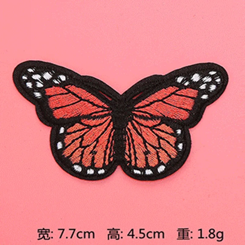 Утюжок на заплатках Цвет Бабочка патч одежда домашний текстиль детская