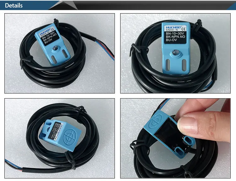 Индуктивный датчик приближения, SN04-N, NPN, 3-wire NO, 6-36V DC 18*18*36mm, Бесконтактный переключатель