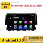 Автомагнитола 2 din, 8 ядер, android 10, Автомагнитола для Honda Civic 2015, 2016, 2017, 2018, 2019, навигация GPS, DVD, мультимедийный плеер
