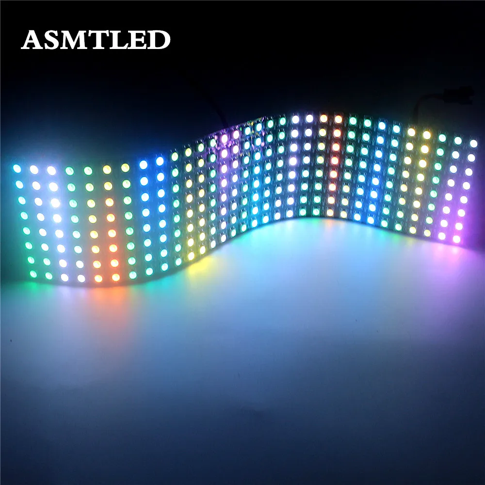 Матричный светодиодный пиксельный светильник WS2812B WS2812 5 В 5050 RGB 8*8 16*16 8*32 пикселей
