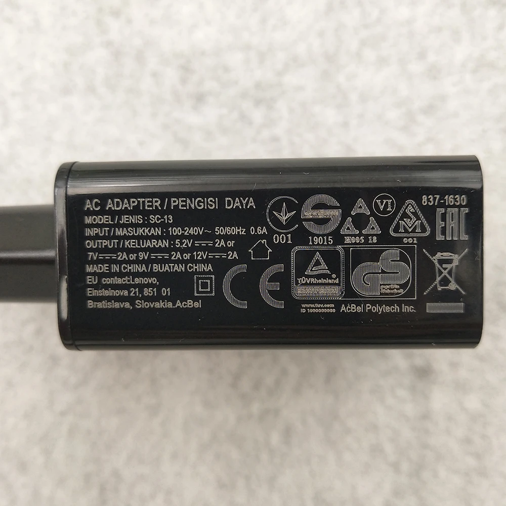Фото Оригинальный кабель для быстрой зарядки Lenovo 12 В 2 а QC 3,0 EU адаптер Type C/Micro USB кабель для Vibe P2 K5 Spelen S5 Z5 Z6 Pro K10 Plus №3