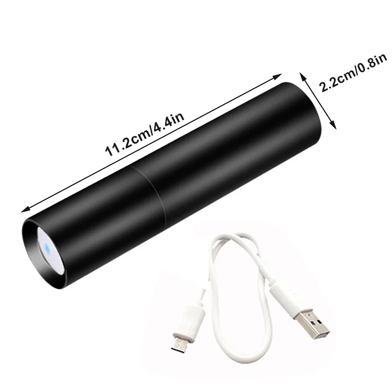 

USB Strong Light Portable LED Flashlight Lightweight Aluminum Alloy Flashlight Outdoor Best Price