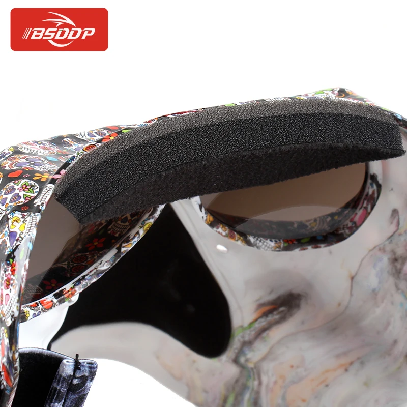 Ветрозащитные пылезащитные очки для мотокросса черепа мотоциклетные шлем маска