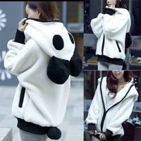 womens new wool black and white hooded zipper coat womens coats womens jackets womens winter coats womens clothing