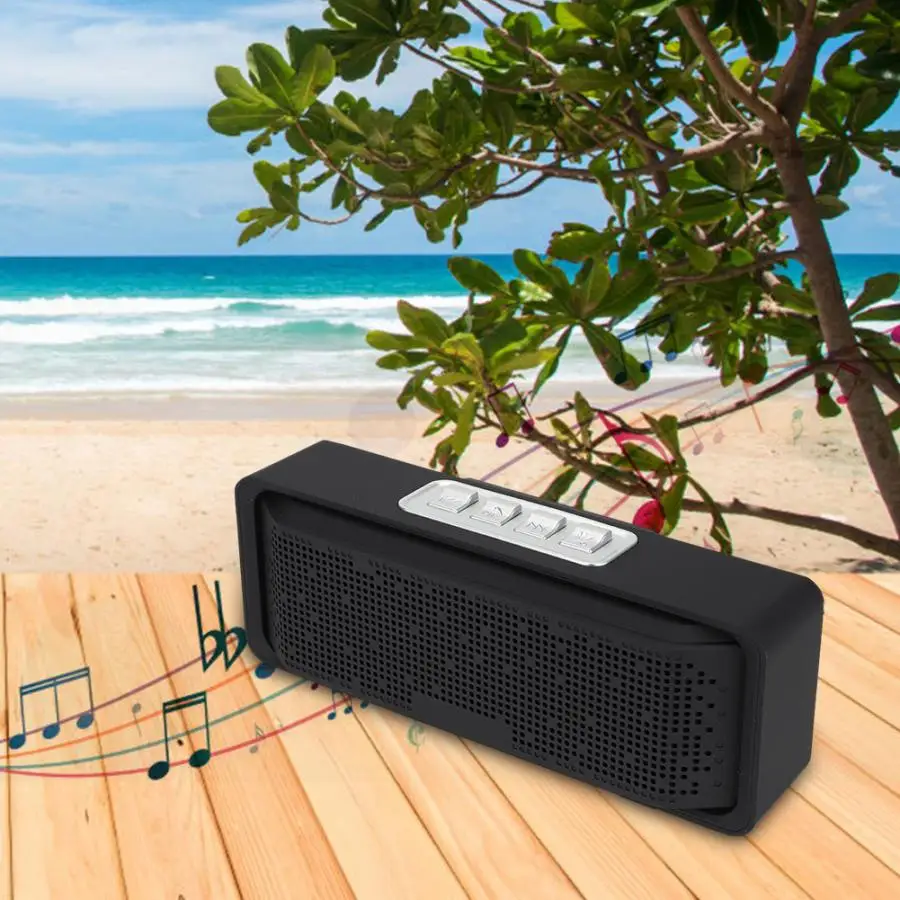 Саундбар Портативный HIFI беспроводной стерео бас Bluetooth 5 0 динамик со встроенным