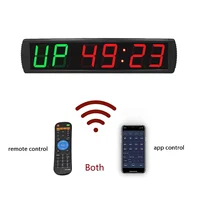 4 Inch Programmable Led Interval Timer Countdown Clock Stopwatch for Indoor Gym Fitness Sport