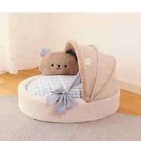 pet cradle dog bed four seasons panier chat tout doux removable and washable cat litter cute ins small dog pet supplies
