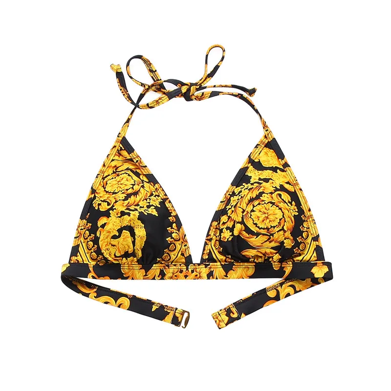 Купальный костюм HAOFAN VERSAEC из двух предметов с Африканским геометрическим принтом