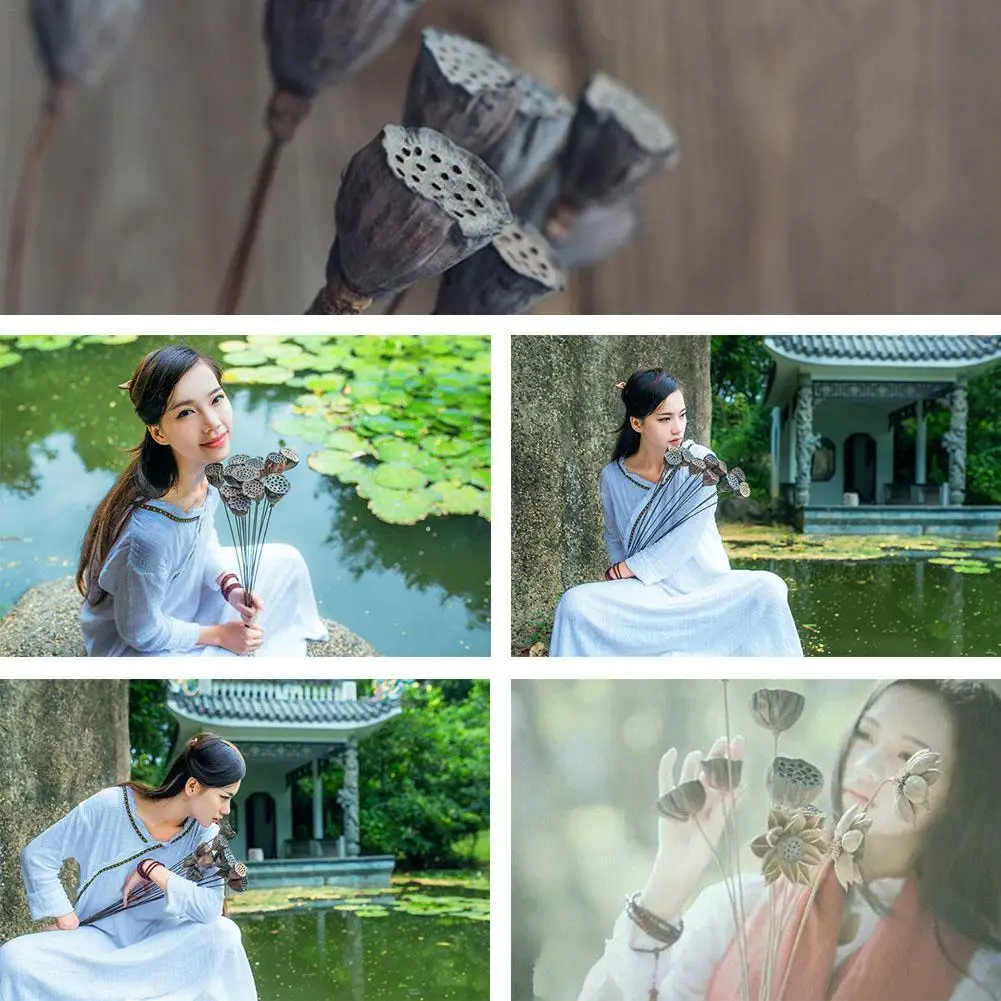 5 шт. натуральный сушеный цветок лотоса украшение для свадебной вечеринки