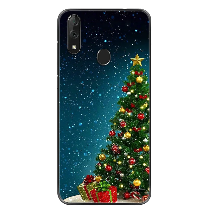 Xmas Gift Funda For Huawei P30 Pro P20 lite P8 lite P10 lite P30 lite P40 lite E Case Merry Christmas Black Silicone Case Cover