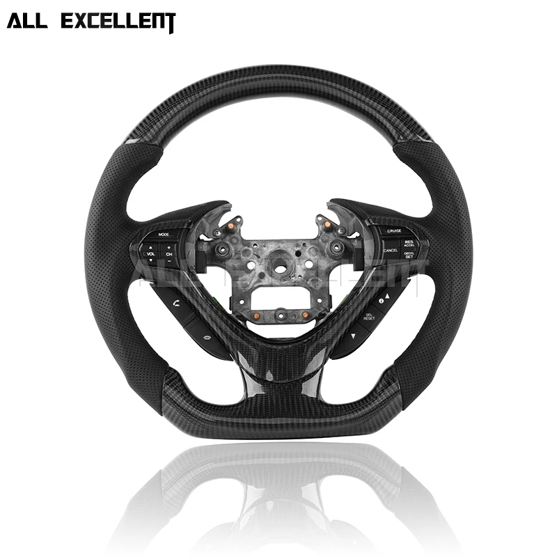 

Automobile steering wheel assembly For Honda Spirior 2009-2013 carbon fiber trim