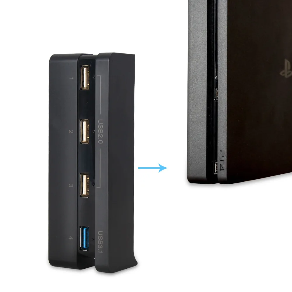 4 порта s PS4 Slim Extend USB адаптер для игровой консоли Play Station Игровая консоль usb-хаб 3 0