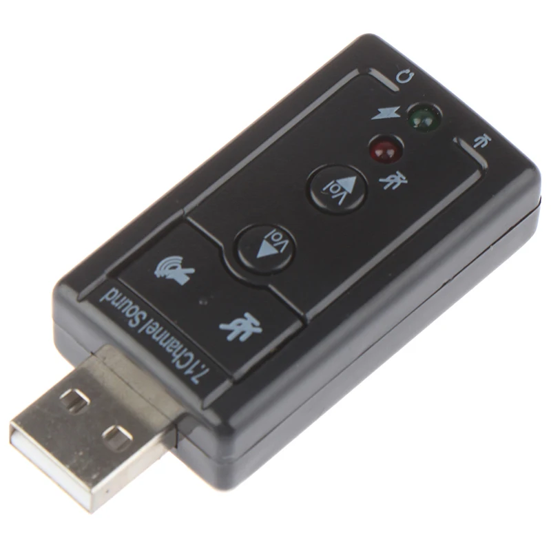 Внешняя звуковая карта USB 7 1 2 шт. аудиоадаптер для наушников микрофона оптовая
