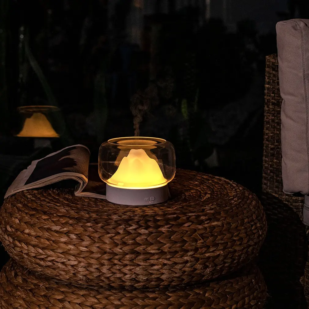 

Ultrasonic Air Humidifier Aroma Diffuser Mountain View Essential Oil Aromatherapy Difusor Lamp Humidificador Face Moisturizer