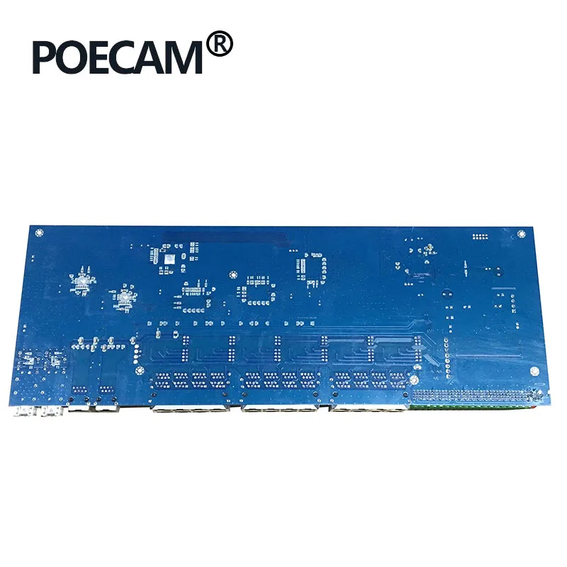 26 портовый POE коммутатор модуль pcba 24 порта 100 Мбит/с 2 порта Uplink гигабитный дополнительный UTP/SFP медный волоконно-оптический кабель для камеры