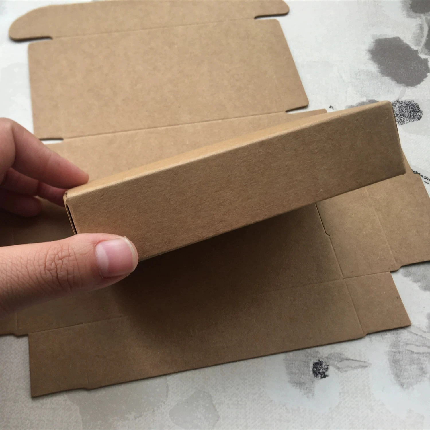 Caja de embalaje de papel Kraft marrón Natural, Cajas de cartón, embalaje...