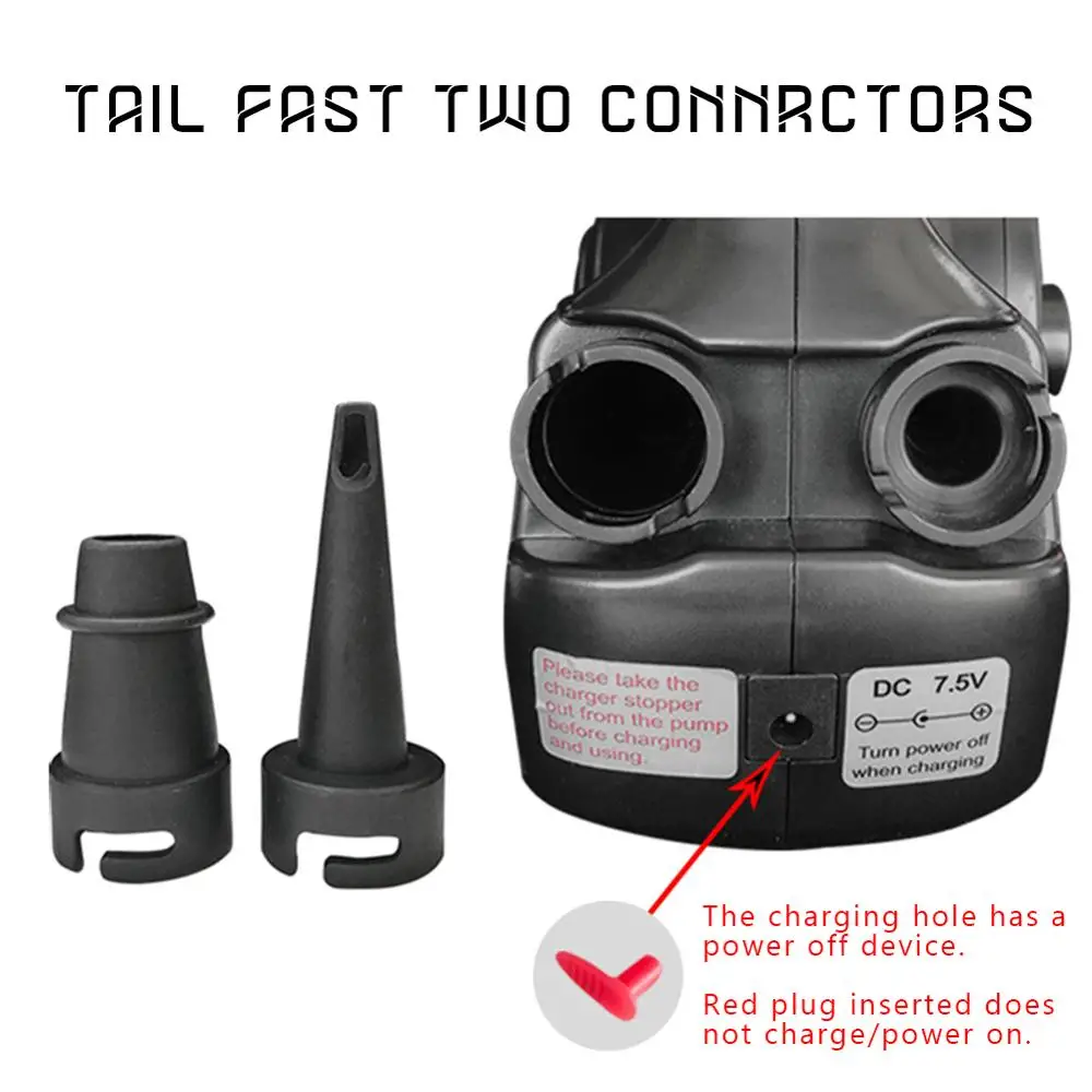 

12V 100W Car Rechargable Pump Electric Inflatable Air Pump For Kayak Boat Swimming Pool Air Cushions Ball Auto Portable Blower