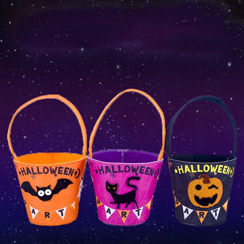 Хэллоуин милый мультфильм ведьмы тыква летучая мышь конфеты мешок упаковки