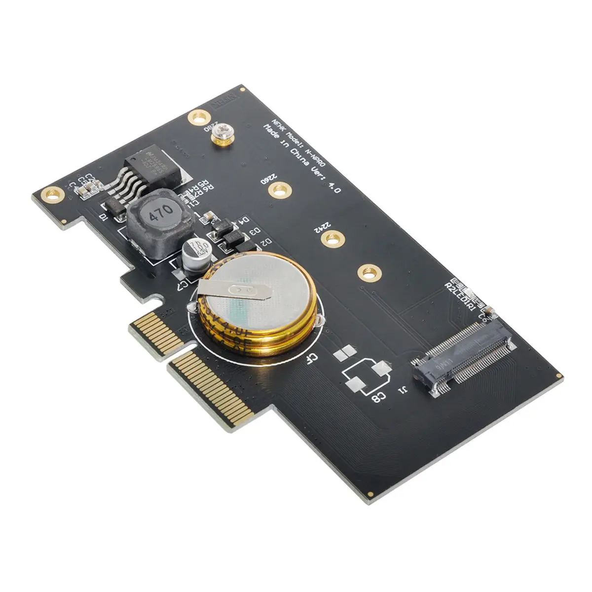PCI E 3 0x4 до M.2 NGFF M ключ SSD Nvme адаптер карты Express с защитой от сбоя питания 4.0F супер