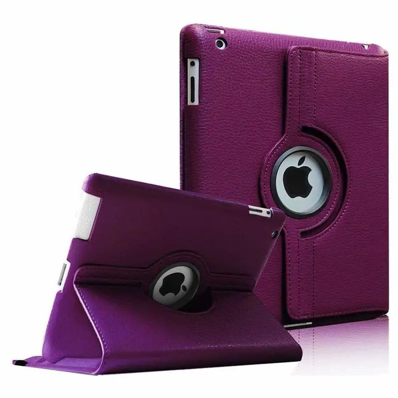 

Flip PU Leather Case For iPad 2 3 4 360 Degrees Rotating Cover for iPad 2 3 4 Smart Tablet Stand Holder Cases A1395 A1460 A1430
