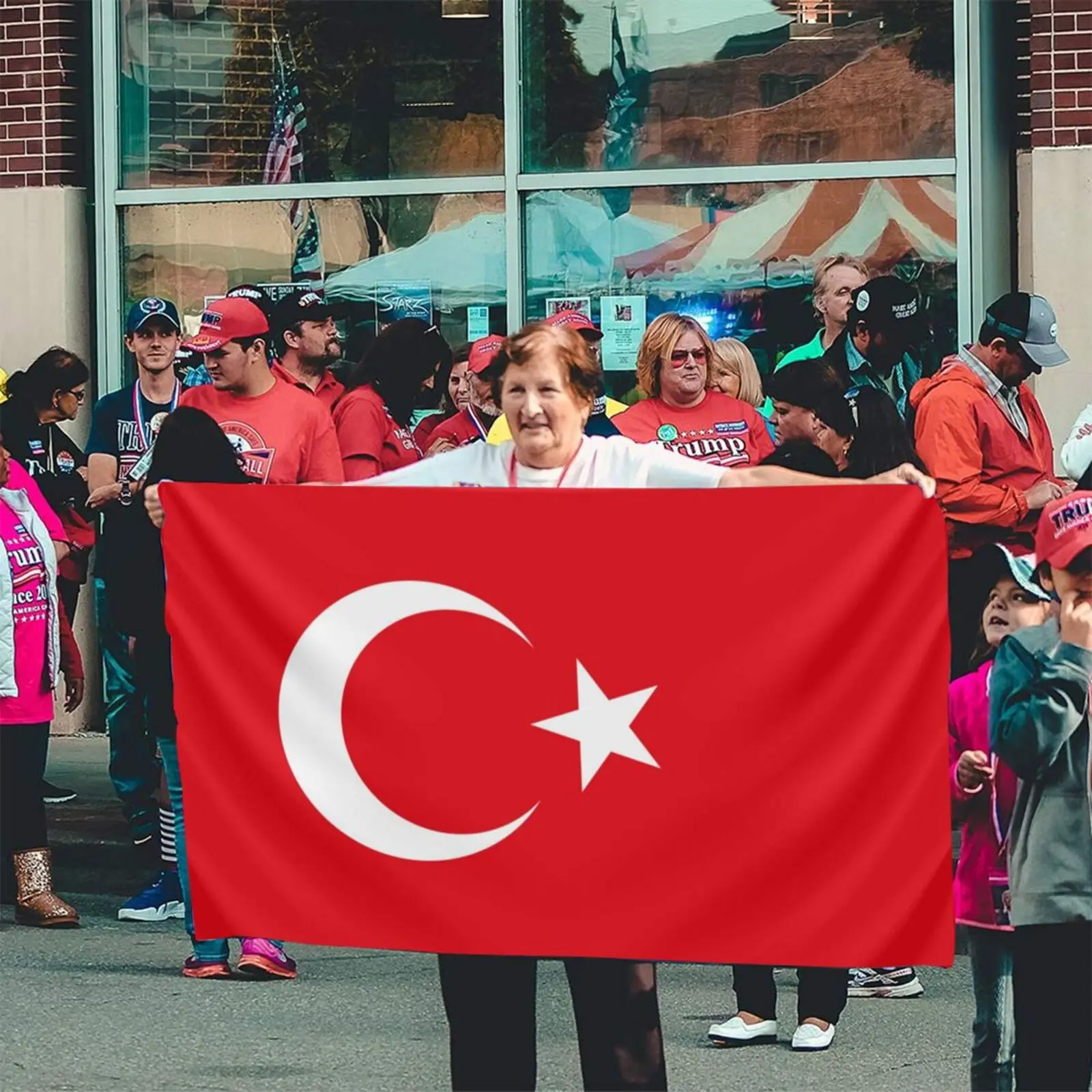 

Turkey flag Banner Hanging National flags Turkish Home Decoration 90 x 150cm
