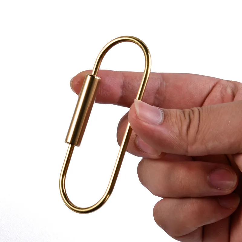 2021 Латунь Брелок с замком купера Key Организатор брелок украшения обруч ремень