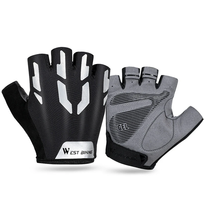

WEST BIKING Cycling Bike Gloves Half Finger Breathable Men Women