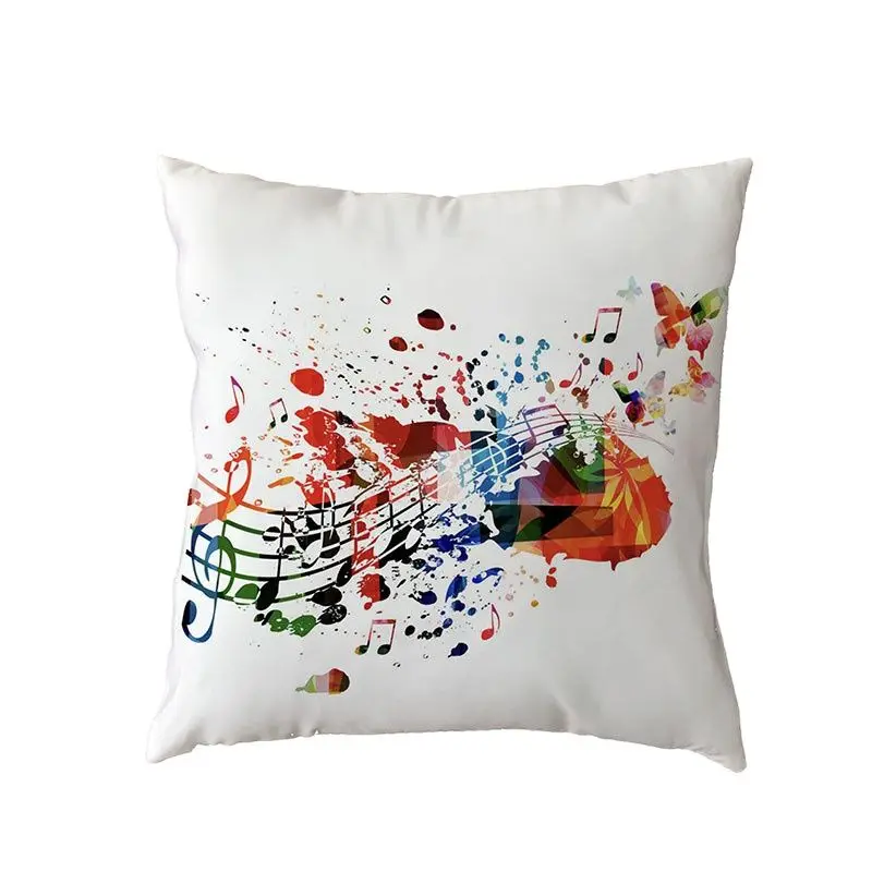 Простой белый Чехол на подушку в скандинавском стиле для скрипки пианино