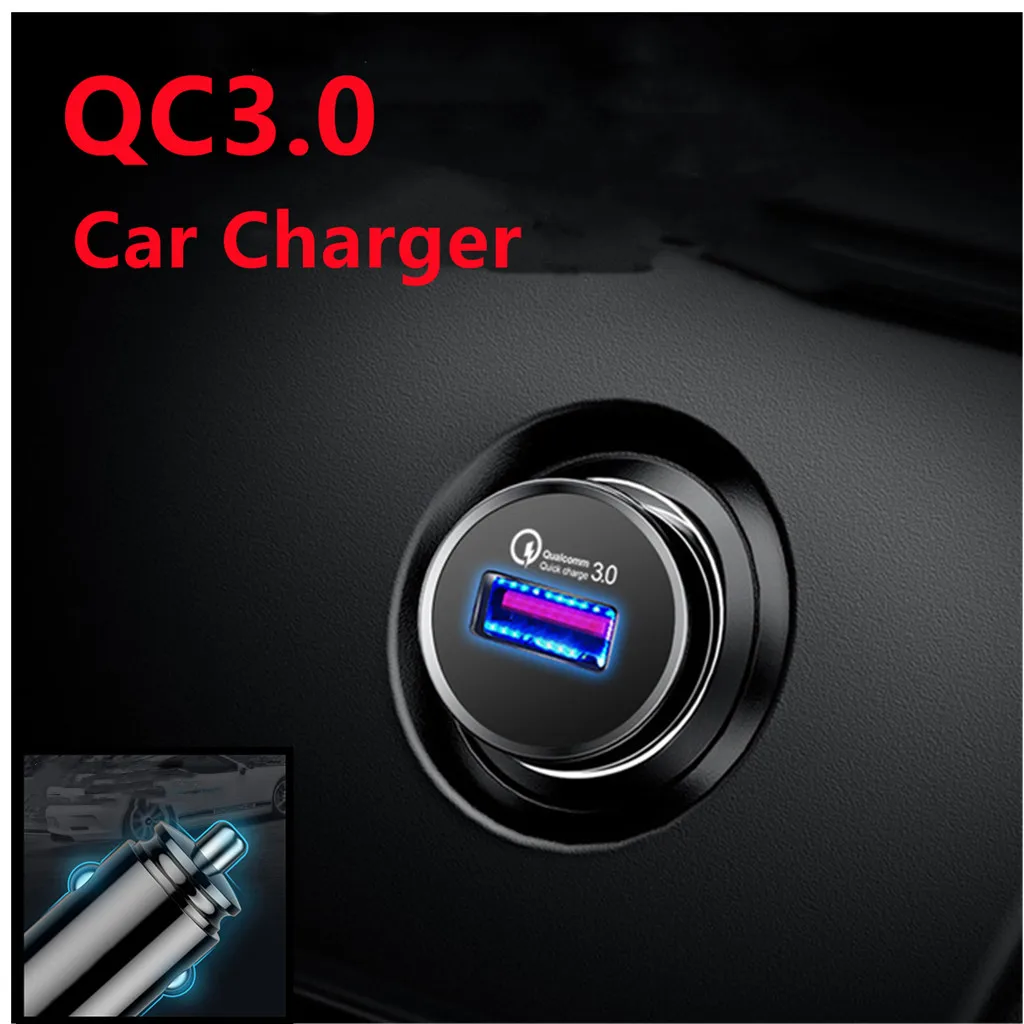 Зарядное устройство для автомобиля QC 3 0 мини-USB 18 Вт быстрая зарядка - купить по